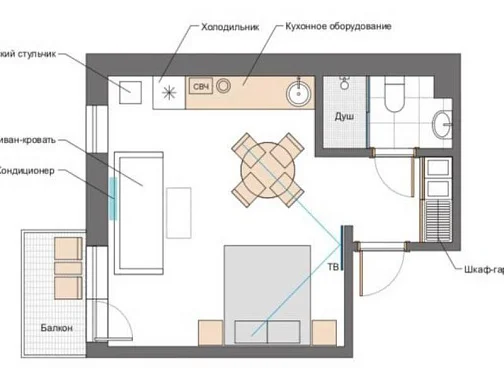 Квартира-студия Пионерский проспект 259/И, Анапа Фото: 16 из 16