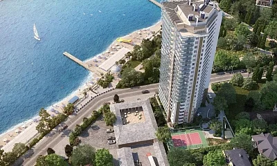 1-комнатные апартаменты Черноморская 10, Сочи Фото: 1 из 36