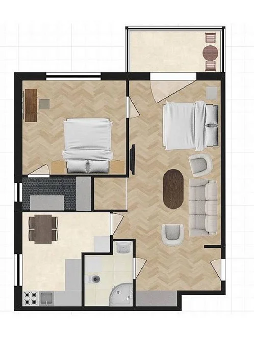 "Современная квартира в центре Ялты" 2х-комнатная квартира, Ялта Фото: 17 из 17