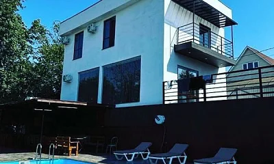 "С баней и подогреваемым бассейном" коттедж под-ключ, Адлер Фото: 1 из 43